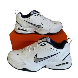 Nike Air Monarch IV White Navy - size 11.5 M / 13 W US / 45.5 EU